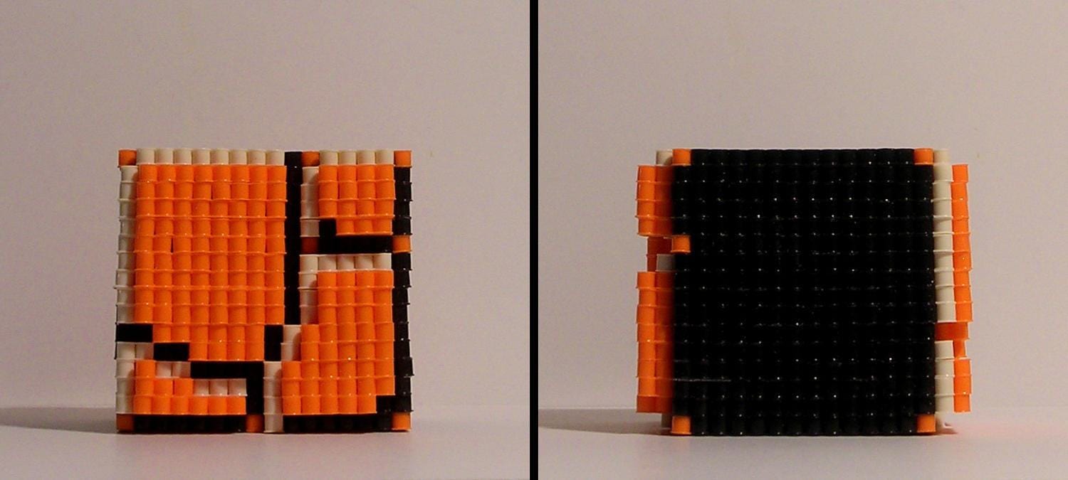 SUPER MARIO BROS. 3D Ground Block pixel Bead Figure Etsy Canada