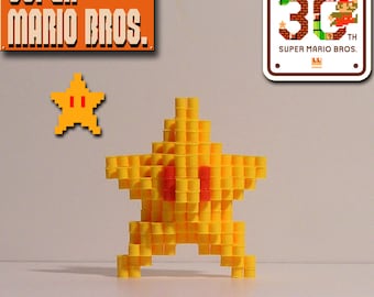 SUPER MARIO BROS. - 3D Star (Pixel Bead Figure)