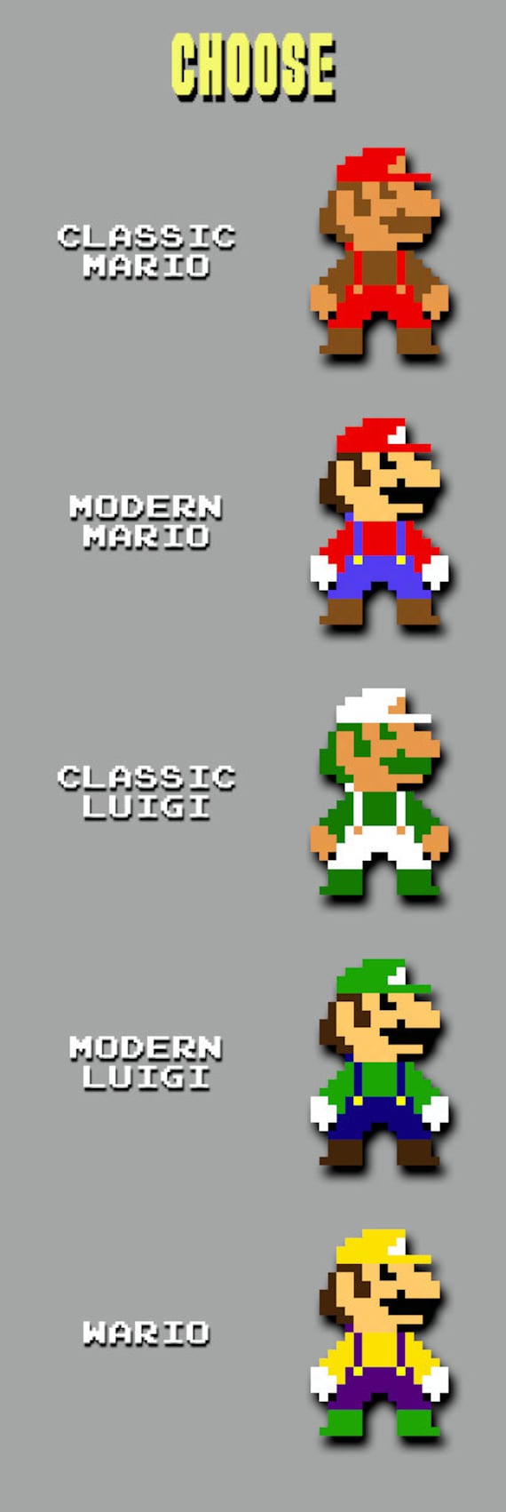 スーパーマリオブラザーズ - 3D変形マリオ（ピクセルビーズフィギュア