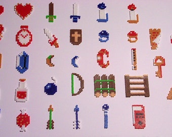 LEGEND OF ZELDA - All of Treasures Items (Pixel Bead Sprites)