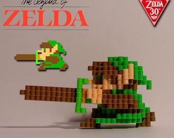 The Legend Of ZELDA - 3D Attack Link (Pixel Bead Figure)