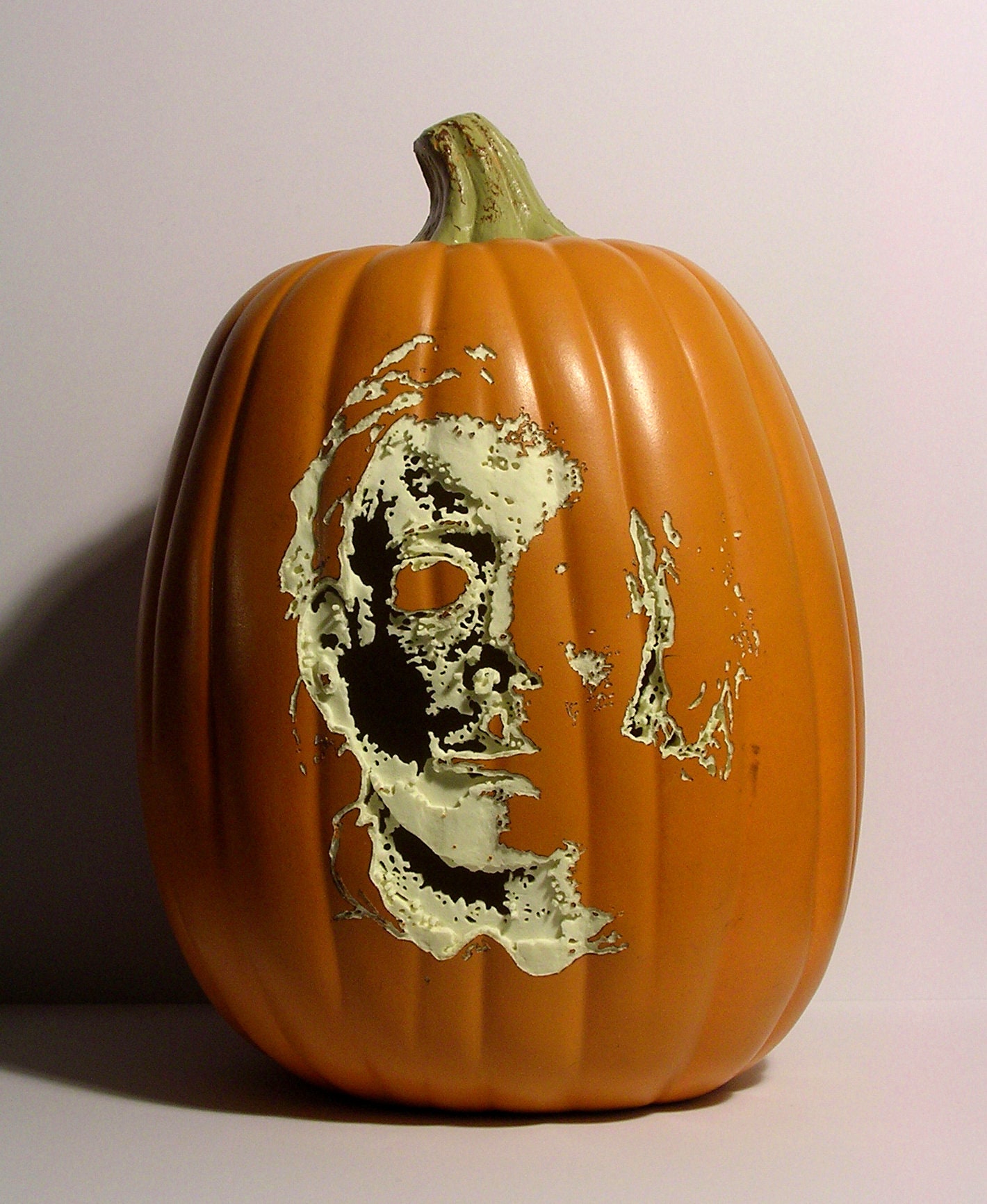 HALLOWEEN MICHAEL MYERS HandCarved Foam Pumpkin 12 Etsy