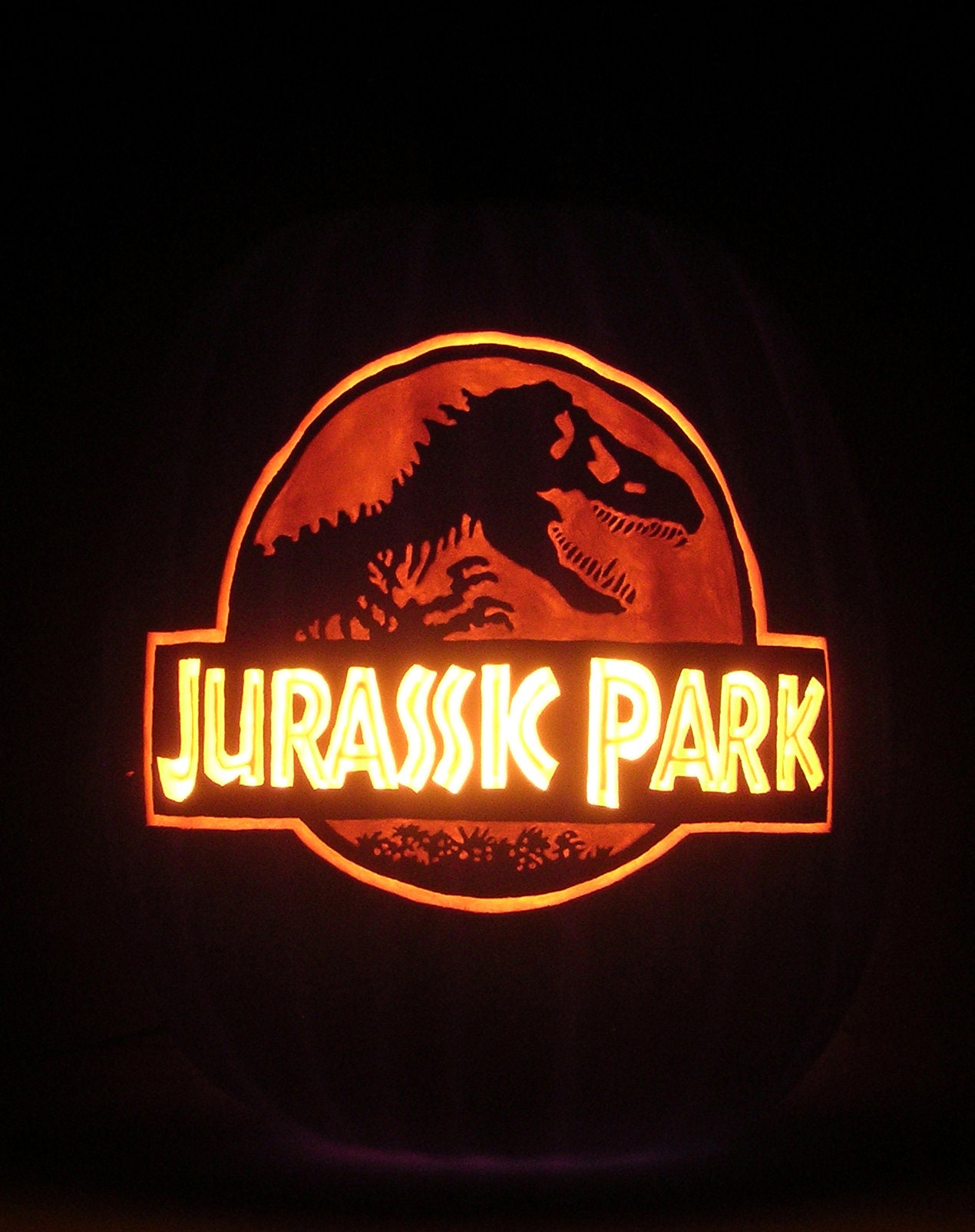 Jurassic Park Pumpkin Pattern jurassic-park-pumpkin-pattern