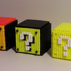 SUPER MARIO BROS. 3D Question Mark Block Pixel Bead Figure image 4