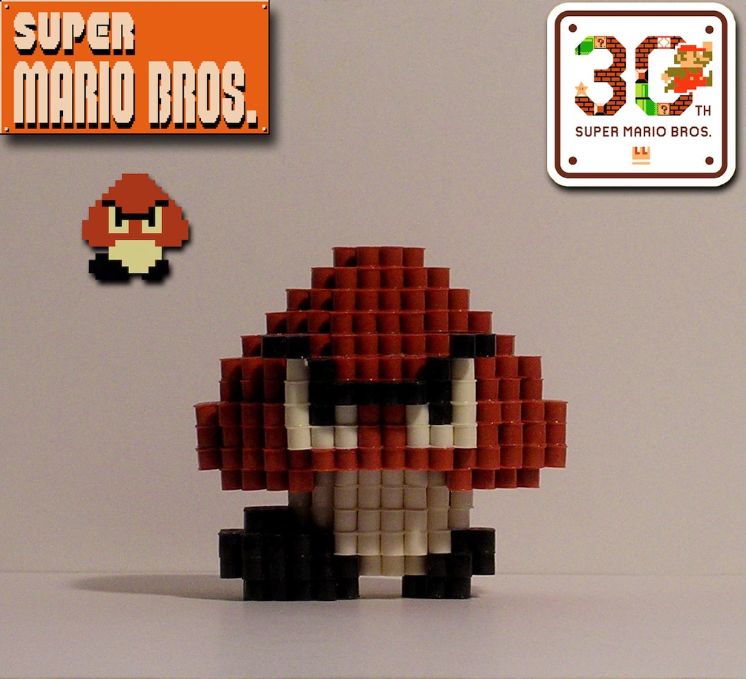 スーパーマリオブラザーズ - 3D クリボー（ピクセルビーズフィギュア