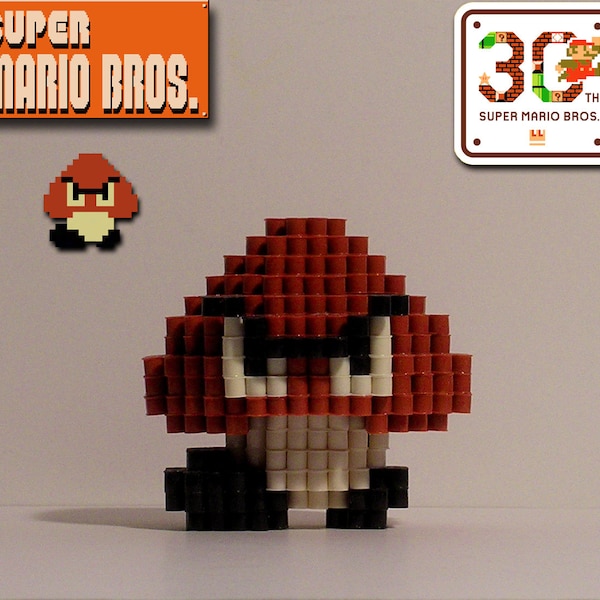 SUPER MARIO BROS. - 3D Goomba (Pixel Bead Figure)