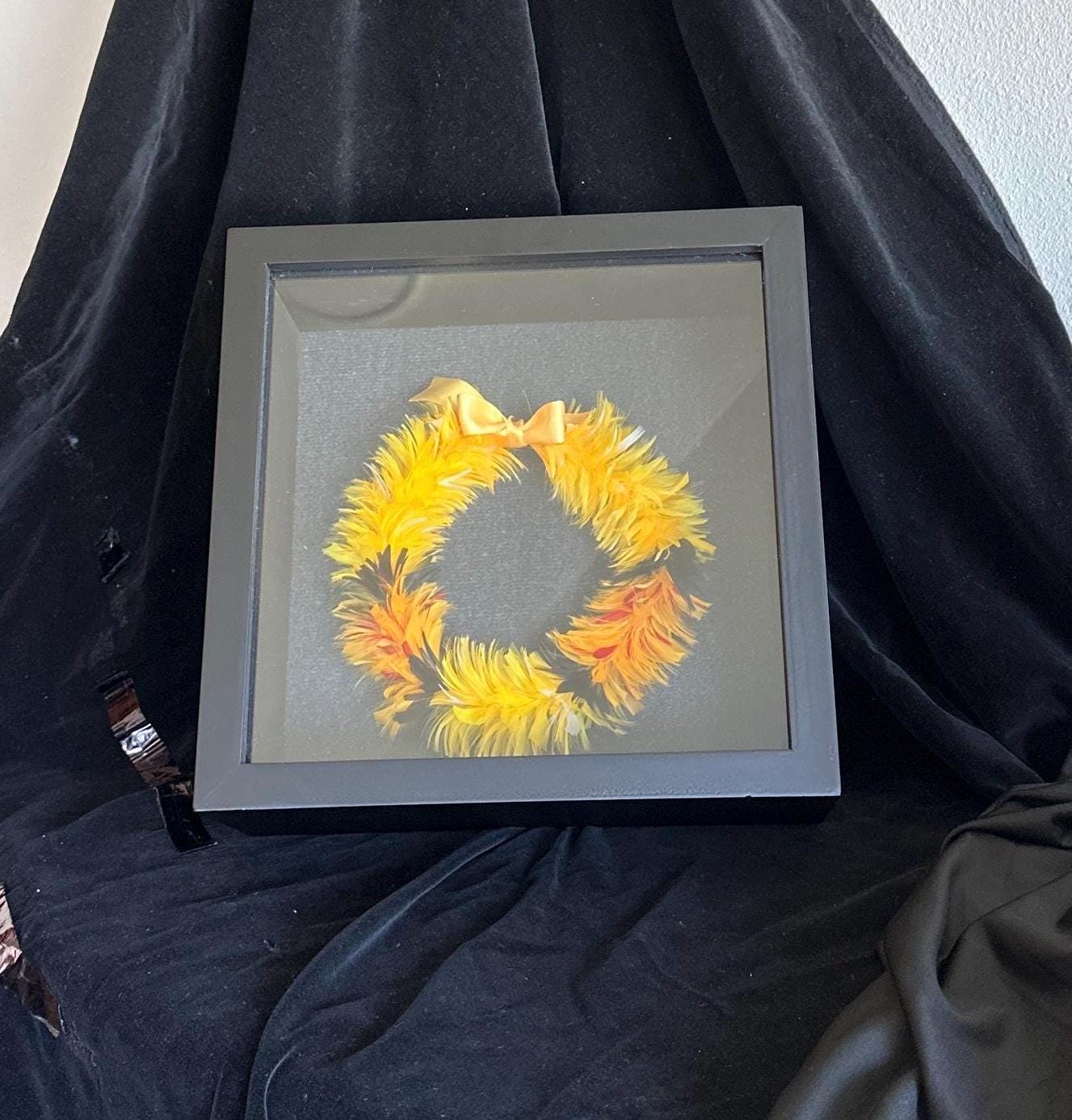 Hawaiian Feather Lei, FRAMED, Lei Hulu Poepoe - Etsy