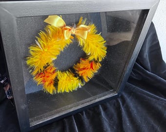 Hawaiian Feather Lei, FRAMED, Lei Hulu Poepoe - Etsy