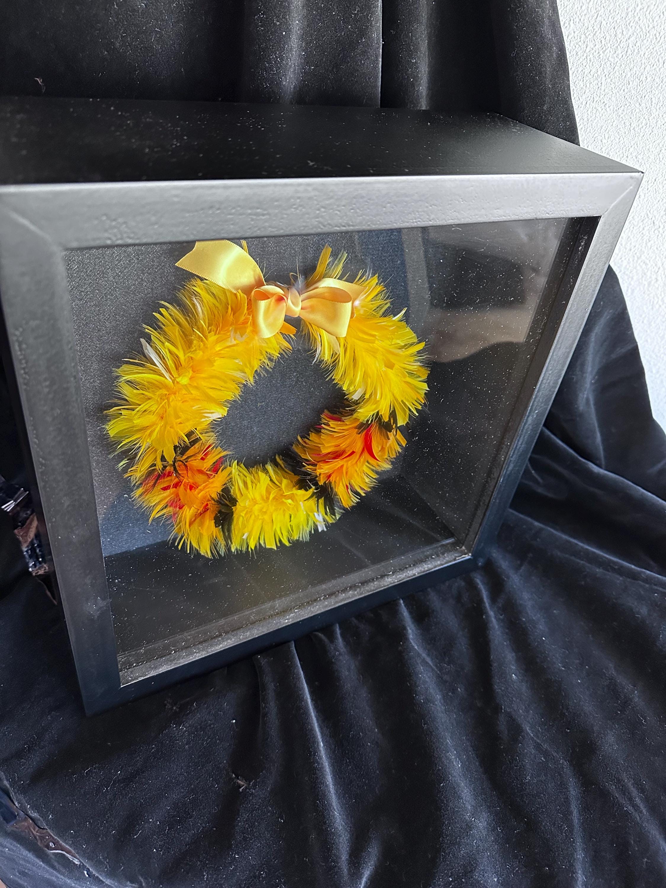 Hawaiian Feather Lei, FRAMED, Lei Hulu Poepoe - Etsy