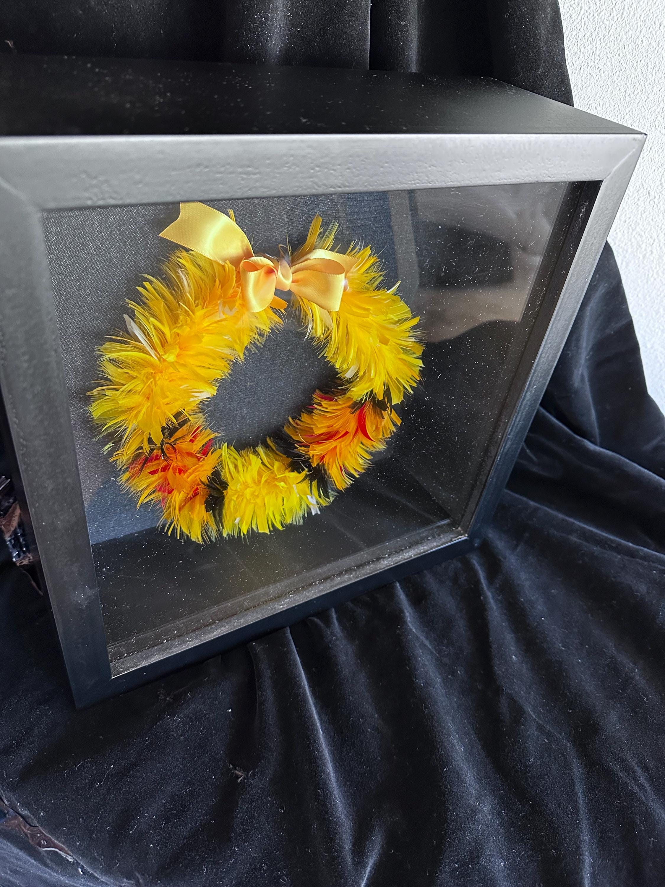 Hawaiian Feather Lei, FRAMED, Lei Hulu Poepoe - Etsy
