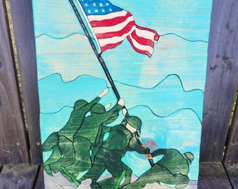Handmade Military Wood Wall Art