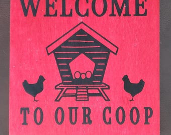 Wood Painted Signs 8in x 8in