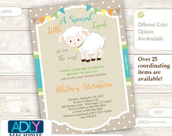 Lamb baby shower | Etsy