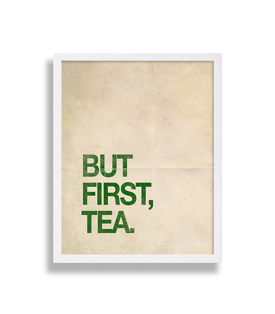 But First Tea Art Print Typography Print Font Type Poster British Print ...