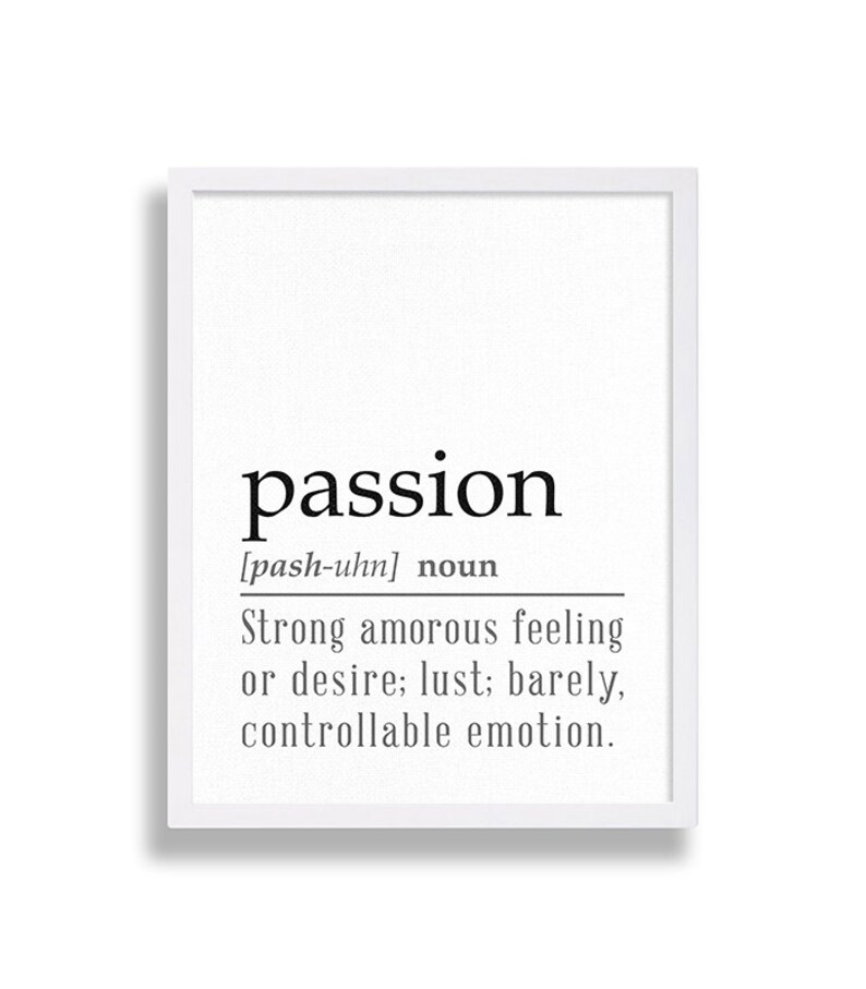 Definition Print Love Art Print Bedroom Decor Valentines Gift Etsy
