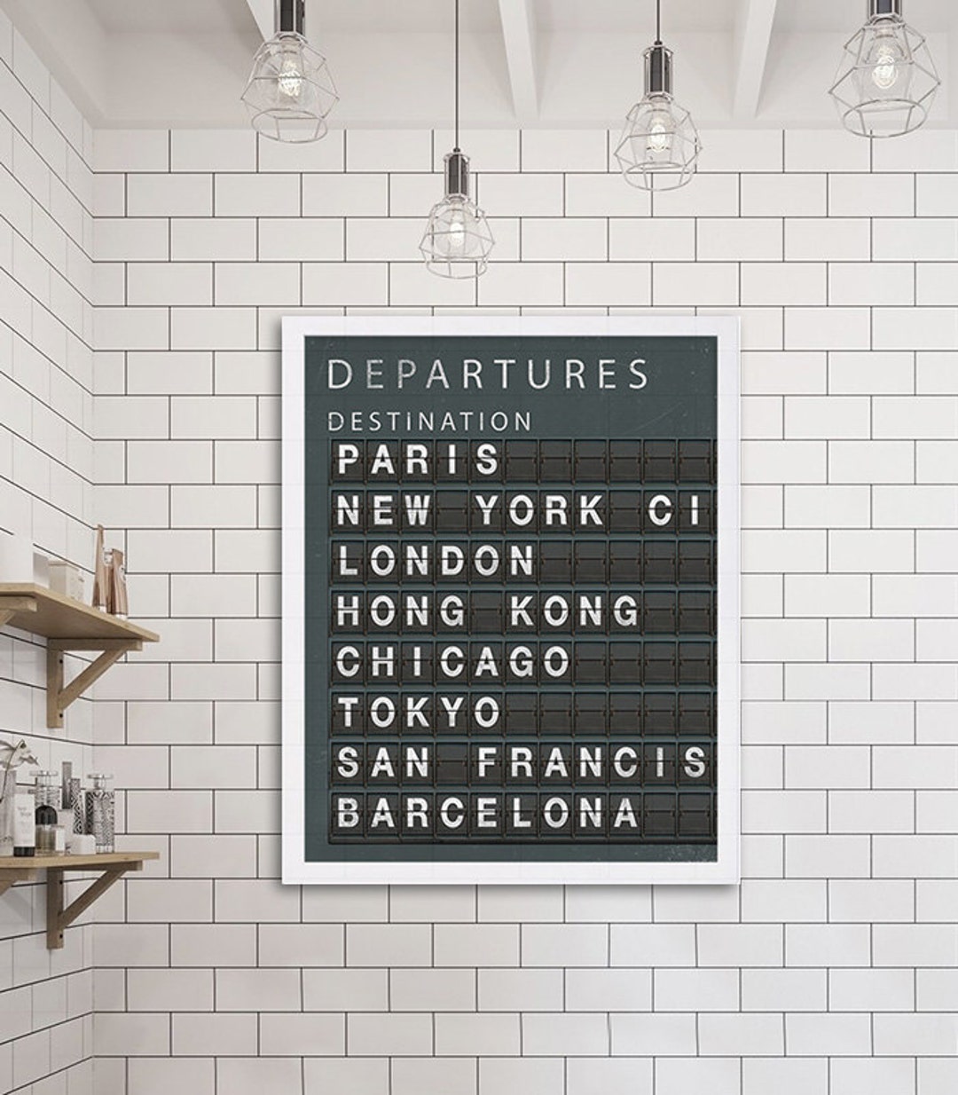 Travel Art Print New York City Art Subway Print Large Art Living Room ...