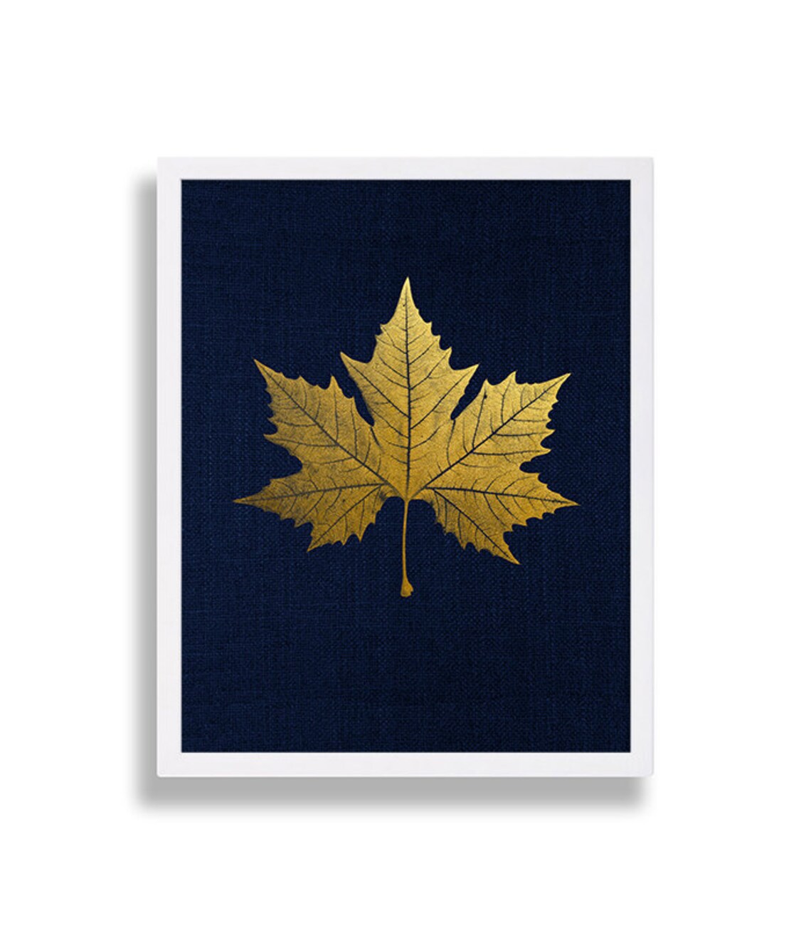 Gold Foil Prints Leaf Art Prints Elegant Decor Living Room Art Etsy