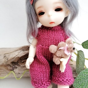 Lati Yellow Outfit / Pukifee Clothes / Irrealdoll Clothes / BJD Dolls Clothes / Lati Yellow Overalls / Lati Romper