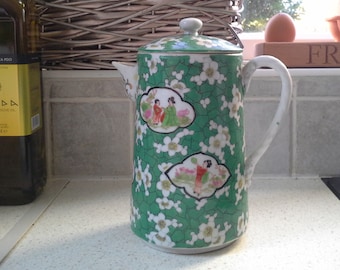 Pretty Japanese chocolate or coffee pot