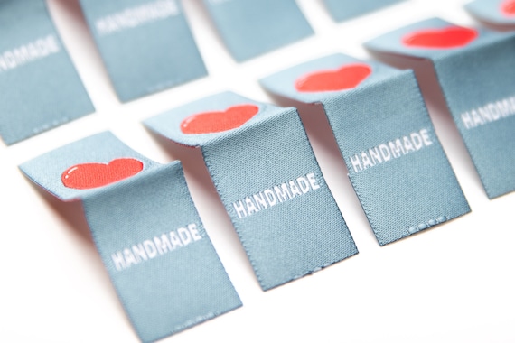 10 etiquetas textiles Handmade