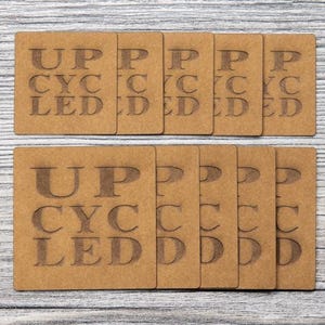 Set of Florapap labels “Upcycled” – sew-on textile labels, 8306