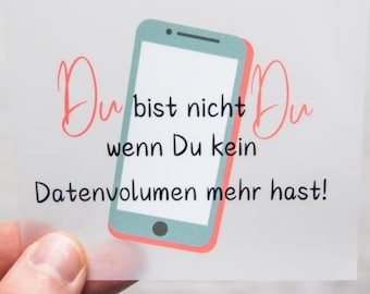 Bügelbild "Du bist nicht Du..." by Unikati – Bag Design, DTF-Transfer, zum Aufbügeln, 9410