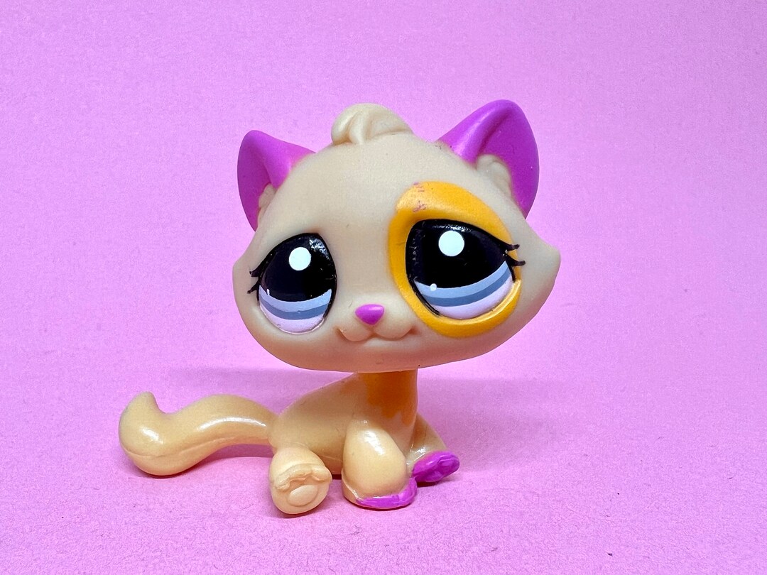 Littlest Pet Shop Authentic LPS Bon Bon Tabby Cat 2406 / Etsy