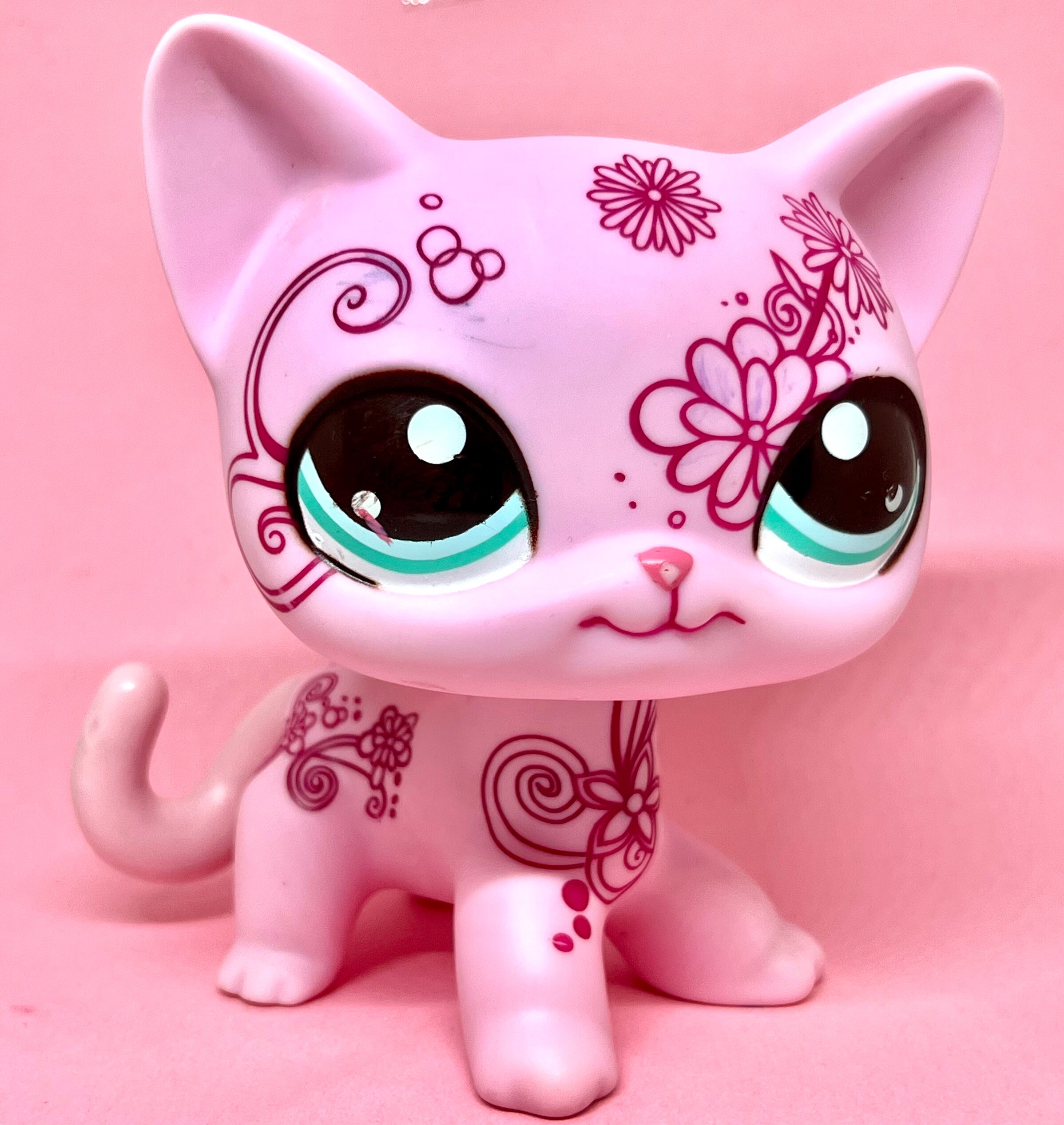 Littlest Pet Shop LPS Authentic Jumbo Deco Pet Shorthair Cat vintage Hasbro