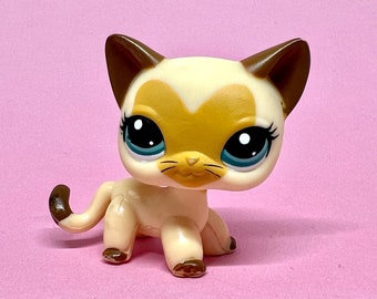 Authentique chat LPS à poil court Littlest Pet Shop # 3573 / Main 5 / Hasbro vintage