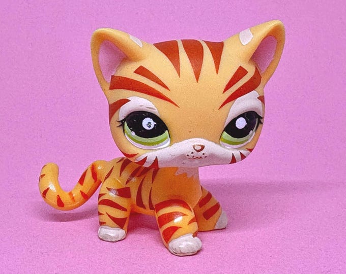 Littlest Pet Shop Authentic LPS Shorthair Cat #1451 Tiger / Main 5 ...