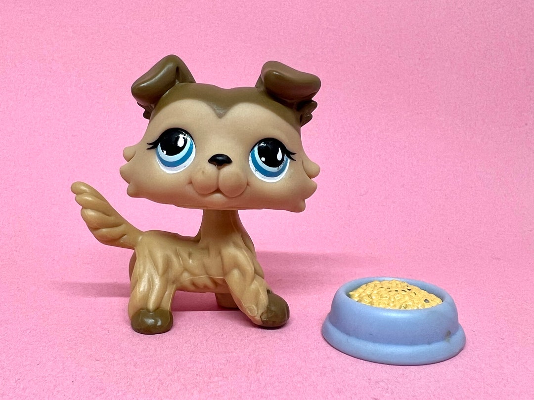 Littlest Pet Shop Authentic LPS Collie 893 / Vintage Hasbro Etsy