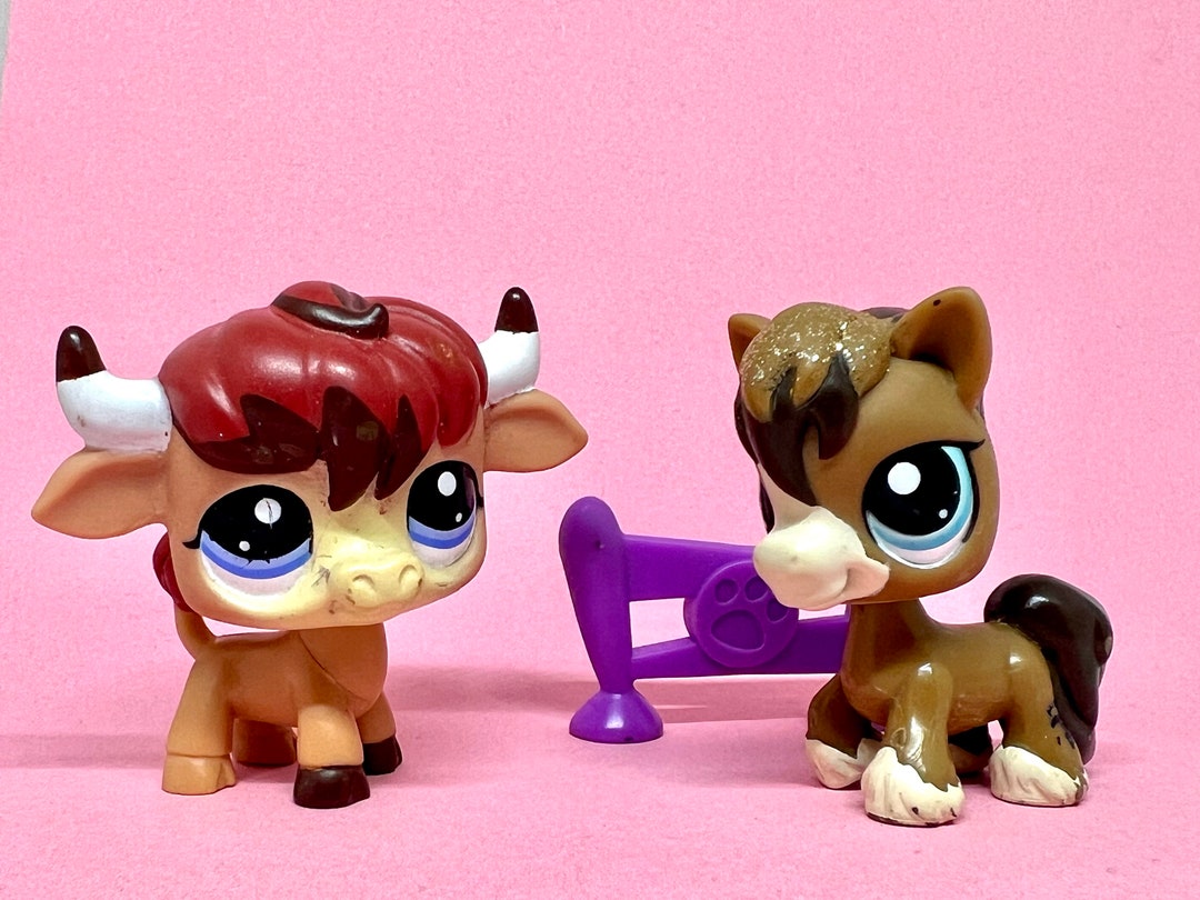 Figurine Littlest Pet Shop Hasbro – Taureau Bull Réf 2522 – Authentique