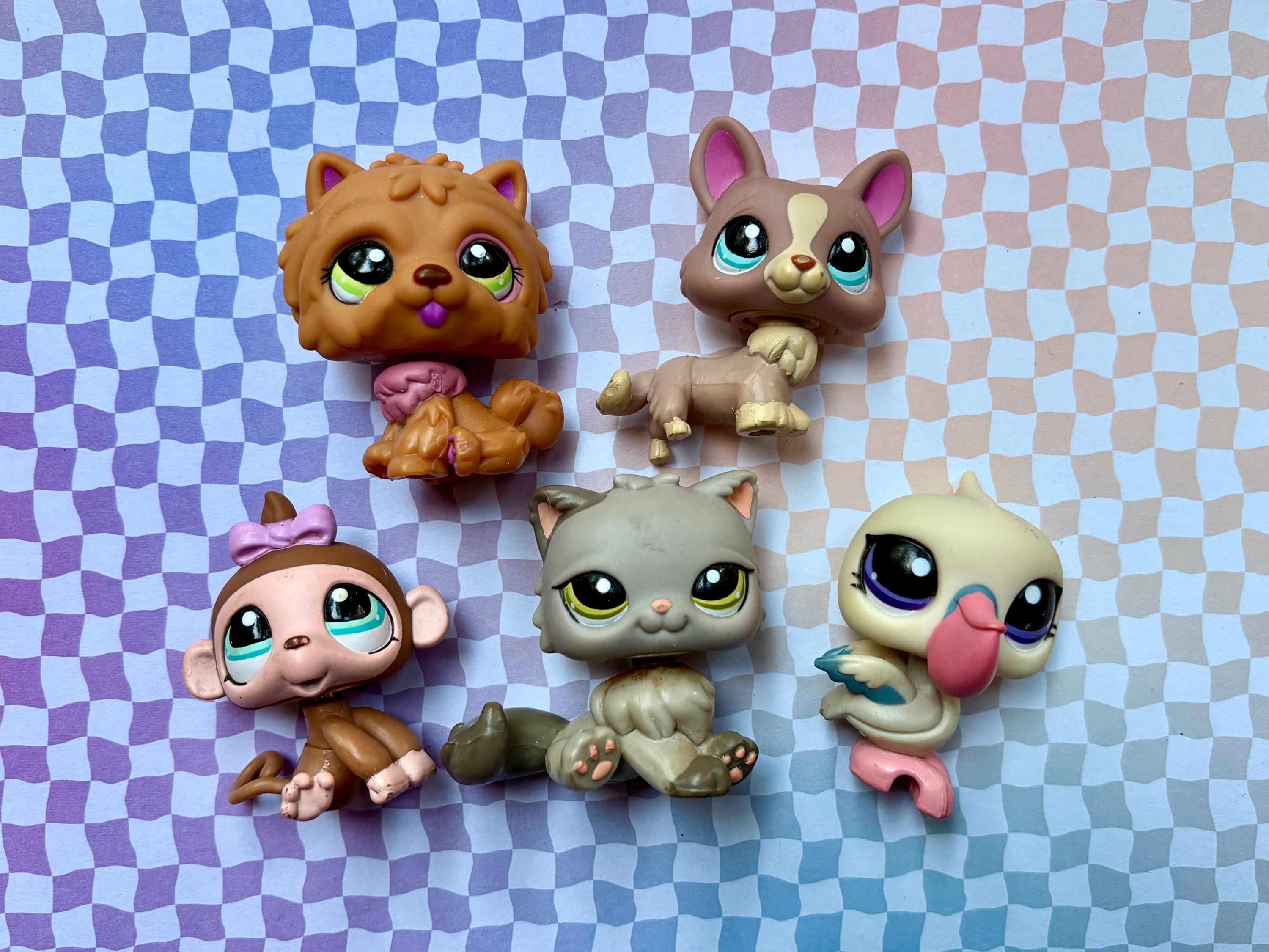 LPS リトルペットショップ ペルシャ猫を含む本物のペットセット #1159