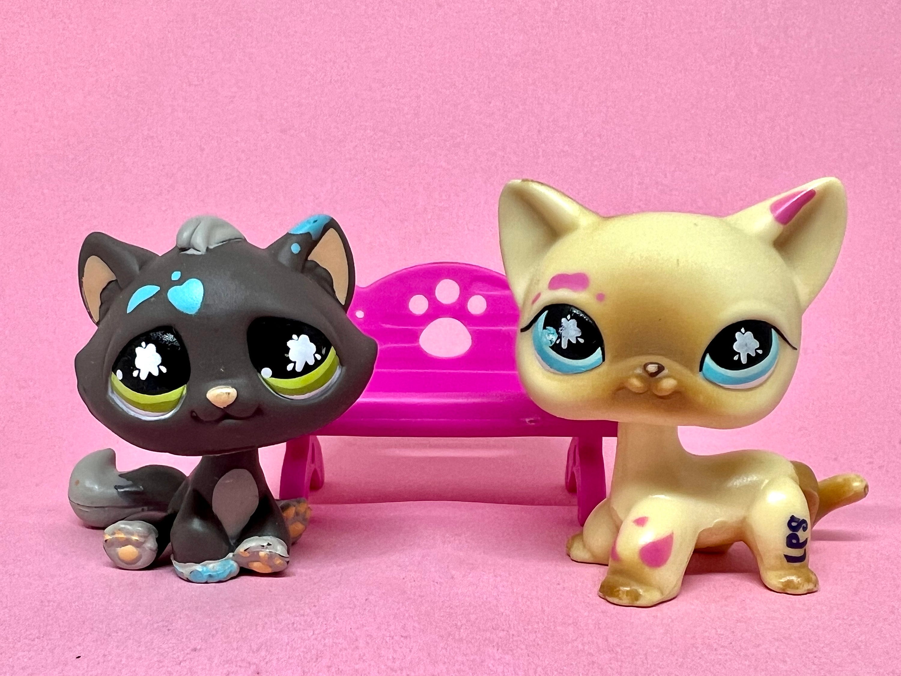 Lps Tabby Cat 815 Lps Shorthair Cat Paint Splatter Littlest Pet