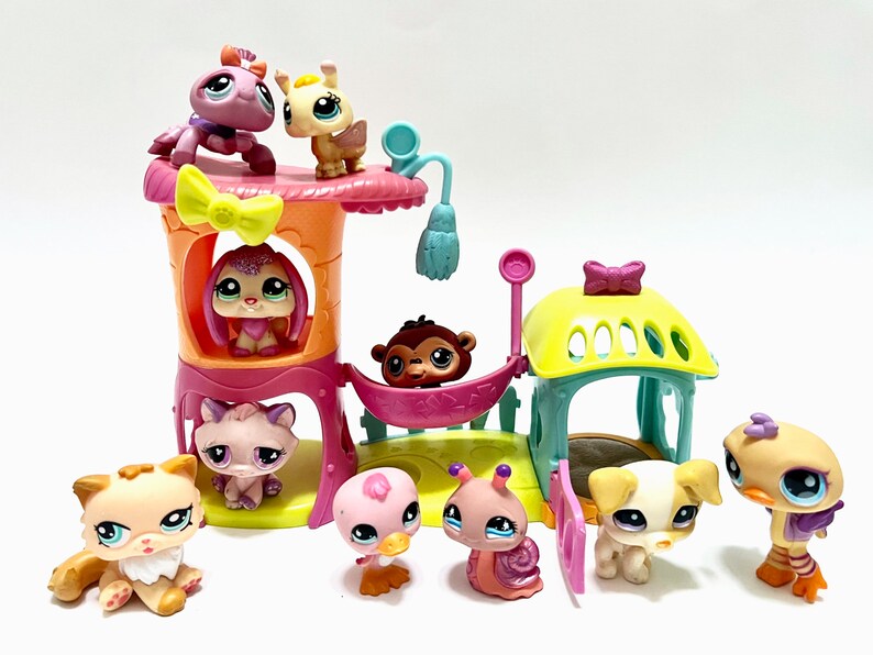 Littlest Pet Shop Mini Playground Playset meow Manor With 10 Etsy