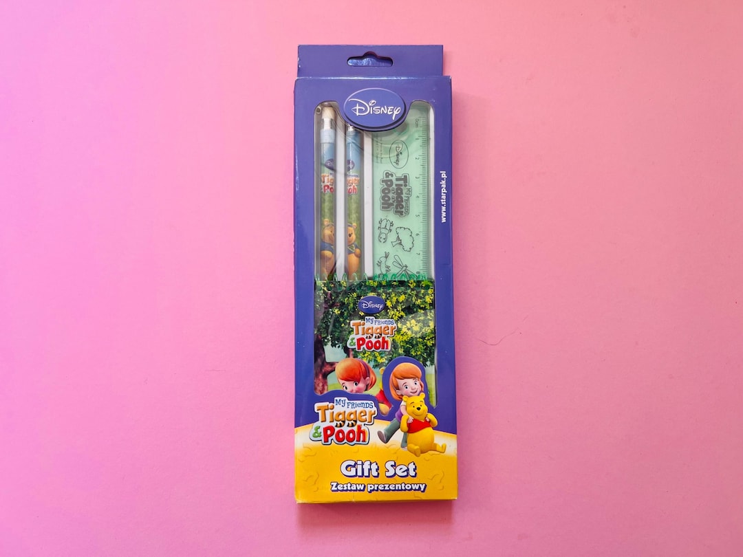 Winnie the Pooh Vintage Disney Brand NEW EURO School Set Stationary ...