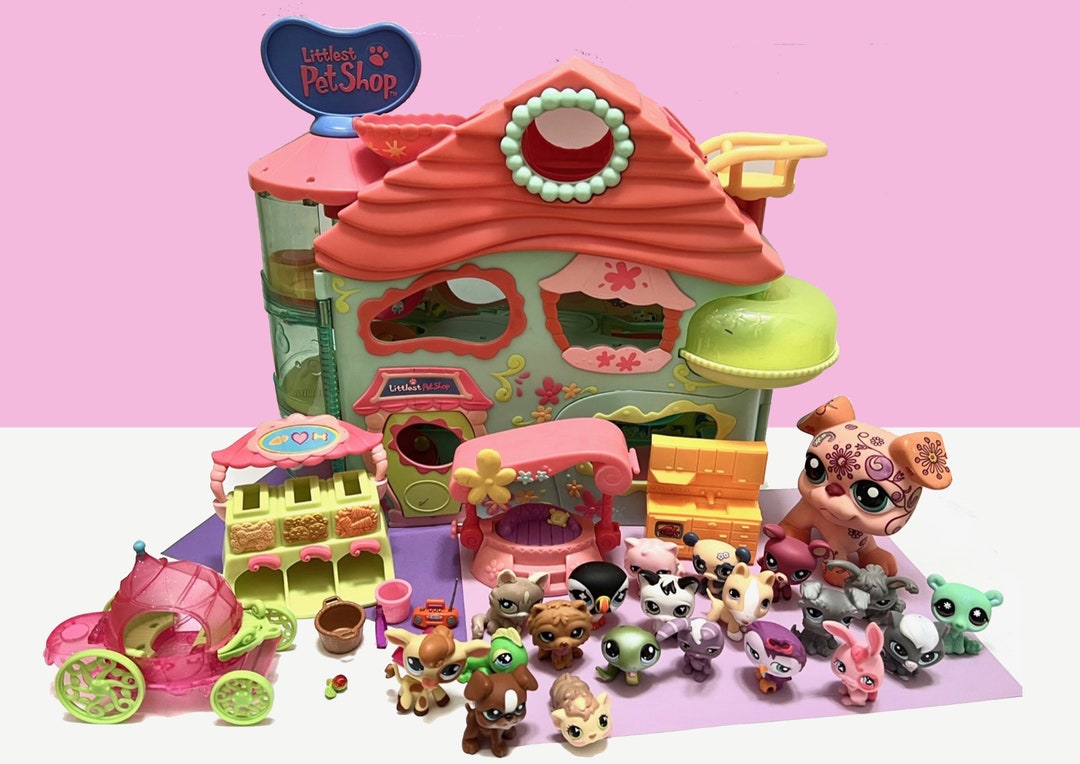 Littlest Pet Shop Authentic LPS Biggest House Playset With 21 Pets