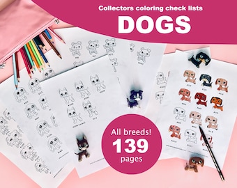 LPS: DOGS Collectors Coloring Book Digital Download Cute