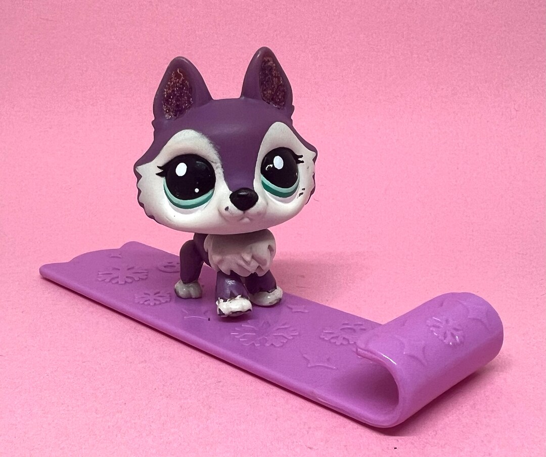 Littlest Pet Shop LPS Glitter Husky 2297 RARE Authentic Etsy
