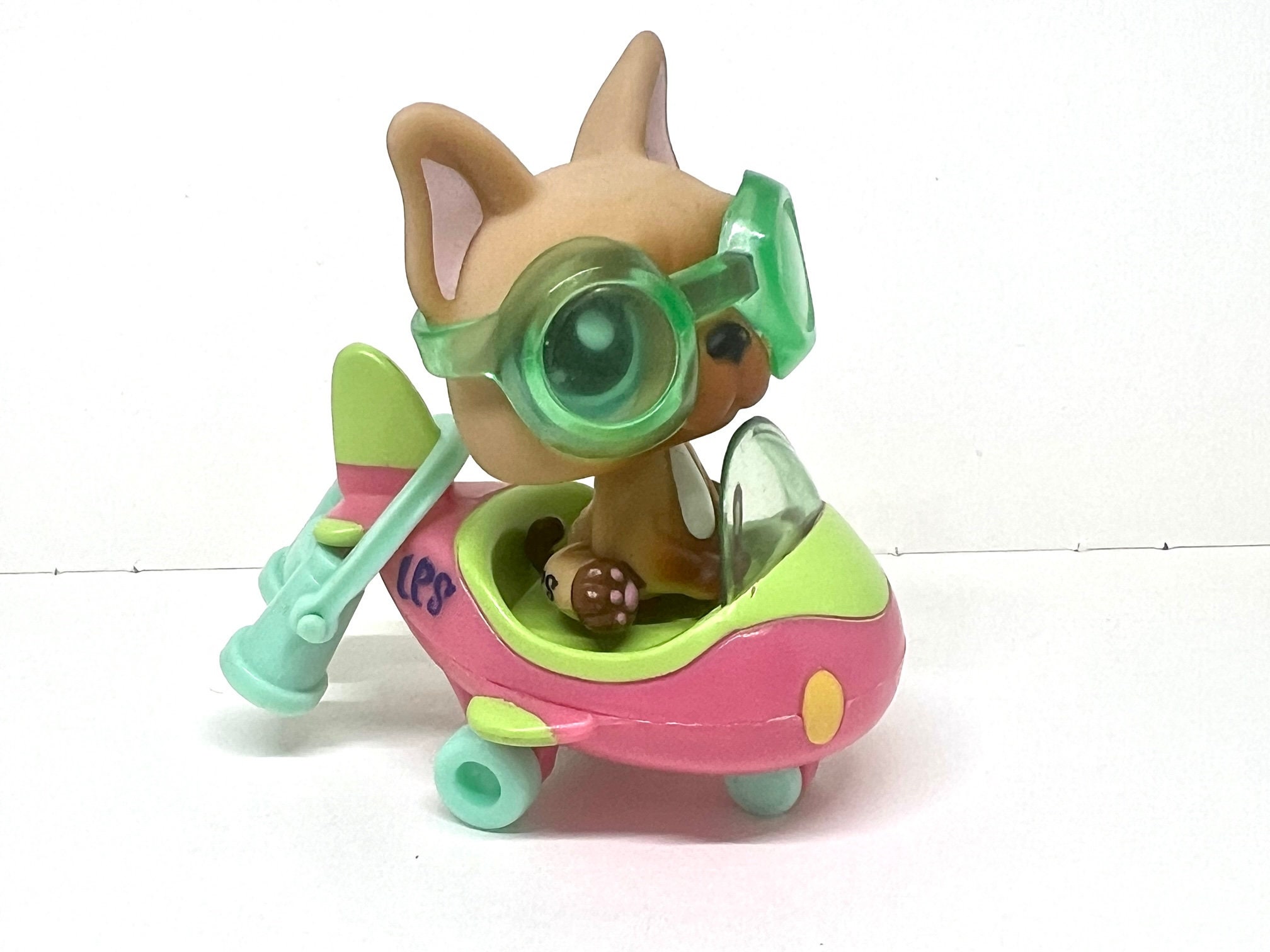 Littlest Pet Shop Authentic LPS 1847 French Bulldog on an Airplane Vintage Hasbro Etsy