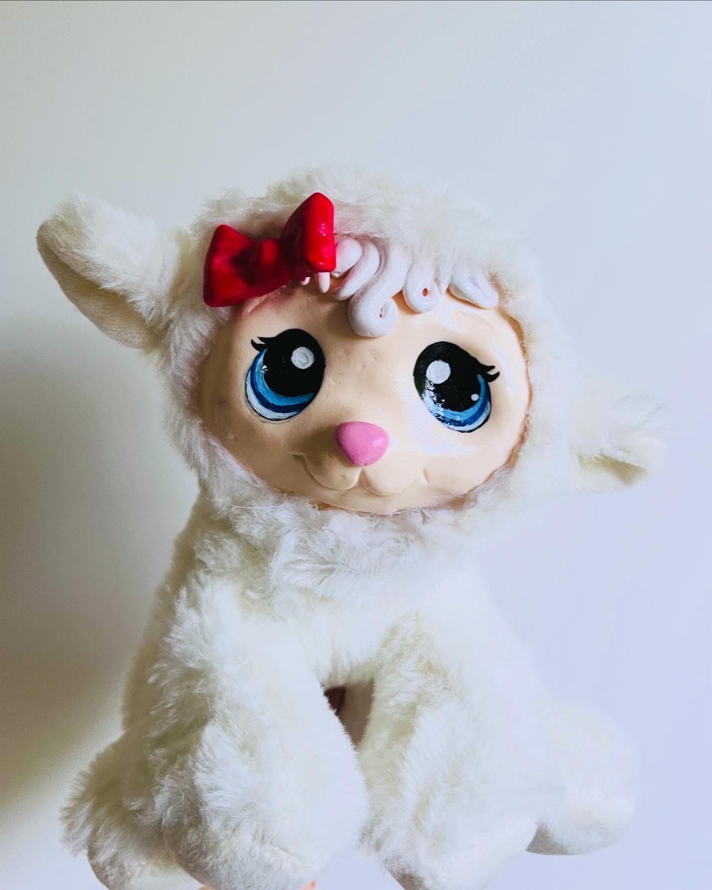 The Rushton Company 羊のラバーフェイスドール Rushton Lamb - Etsy