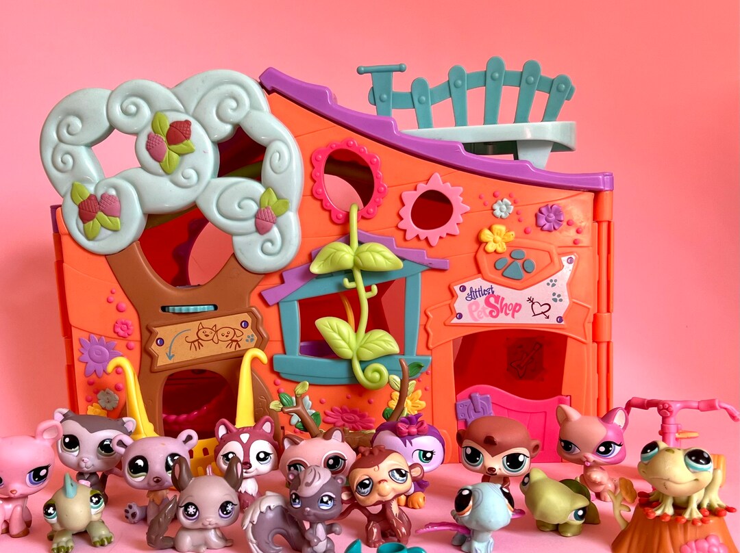 Littlest Pet Shop Authentic LPS Clubhouse Tree House Playset Etsy