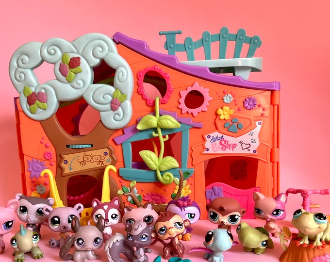 Littlest Pet Shop Authentic LPS Clubhouse Tree House Playset Etsy