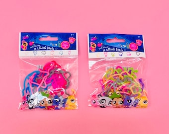 LPS Littlest Pet Shop Authentic 12 rubber bands silicone bracelets / vintage Hasbro nostalgia