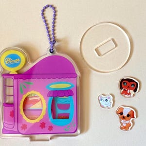 LPS Doggie Diner openable shaker standee with small charms Brooke shorthair cat y2k nostalgic toy gift fidget gadget / kidcore nostalgia