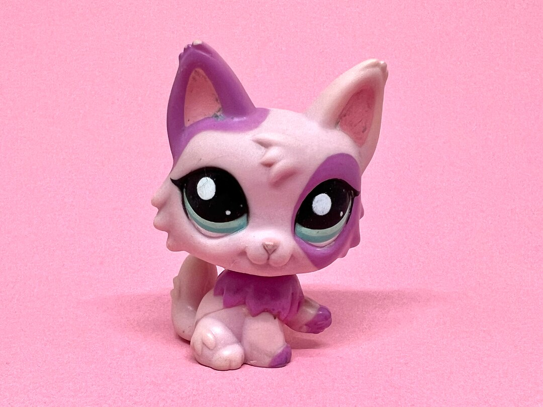 Littlest Pet Shop Authentic LPS Wolf Cat Cat 2100 / Vintage Etsy