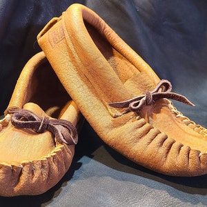 Unisex Elk Adjustable Moccasin Slippers Handmade Etsy India