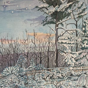 Late Snow (Framed)