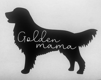 Golden Retriever Mama Decal