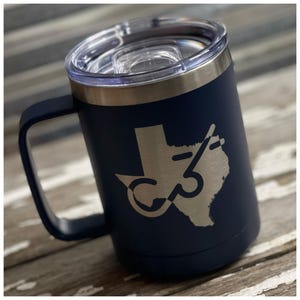 Custom Livestock Branding Cup with State Shape, Engraved Animal Logo Tumbler, Personalized Rancher Gift, Unique Farm Cup, Branding Mug